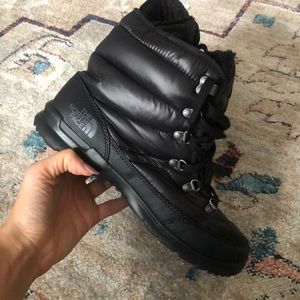 North face lace up winter boots